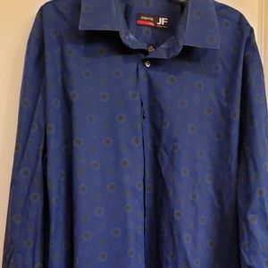 Long Sleeve Button Up Slim Fit Stretch Shirt